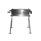 The Original Twin Vertical Spit Rotisserie Stainless Steel By The BBQ Store - Great for Big Parties - BSR-3064