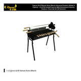 Cyprus Grill Deluxe Auto (Black) Genuine Product With RECHARGABLE 20KG Variable Speed Motor  - CG-0704C