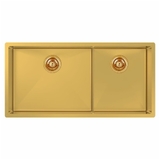 Piazza One & 3/4 Square Bowl Eureka Gold - CR500DG