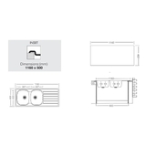 Artusi Double Bowl Sink With Drainer - DEVON