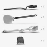 Dreamfarm Set of BBQ Grill Tools - Stainless Steel - DFBQ1549