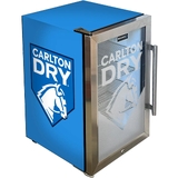 Carlton Dry MID Blue Tropical Glass Door Mini Bar Fridge - 80 Cans Left Hinged EC68L-SSH-DRY - EC68L-SSH-DRY-MID