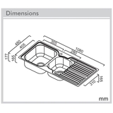 Entry 1 & 3/4 Right Hand Bowl - EN175R