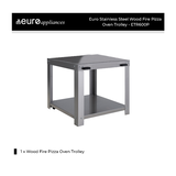 Euro Appliances Stainless Steel Trolley to suit 80x60 Pizza Oven - ETR600P