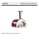 [DISPLAY MODEL] Alfa Pizza Forno 5 Minuti Wood Fire Oven Cooking area 60cm x 50cm - Copper Top