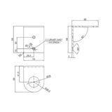 316 Marine Grade Stainless Steel Outdoor Soap Dispenser Bracket - HLDR-316