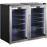Schmick Outdoor Triple Glazed Alfresco Bar Fridge Combo With LED Strip Lights, Lock and LOW E Glass, indoor use also perfect!