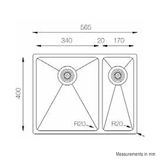 Artusi Kings Cross 1 & 1/4 Bowl Undermount Sink - KINGSCROSS