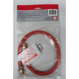 Outdoor Connection Low Pressure Gas Hose 600mm Length with 3/8" BSP (Male) - 3/8" SAE (Female) - LFF600
