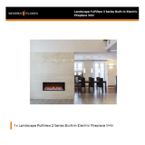 Modern Flames Landscape FullView 2 Series Built-in Electric Fireplace 1mtr - LFV2-1000-400-AU