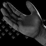Outdoor Magic Diamond Textured Black Nitrile Glove - NITGLV-L