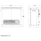 Omega Altise 25MJ Convection Natural Gas Heater GRAPHITE - OAGCH25NGG