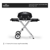 Napoleon Travel Q Pro Scissor Leg Portable BBQ (Black/High Lid) - PRO285X-BK-AU