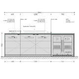 The PROLINE - 2845mm Custom Euro Alfresco Kitchen