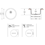 Artusi Single Bowl Sink - ROUNDO