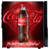 Official Coca-Cola branded Glass Door Mini Fridge With a Lock - CHOOSE FROM 5 DESIGNS - SC50AB-CER