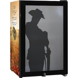 Lest We Forget Glass Door Bar Fridge With Cool Frosted Door Logo - SC70-B-LWF