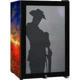 Lest We Forget Glass Door Bar Fridge With Cool Frosted Door Logo -  SC70-B-LWF2