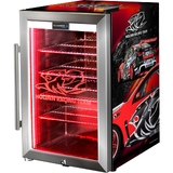 HRT Holden Racing Team Glass Door Bar Fridge With Cool Frosted Door Logo - SC70-SS-HRT