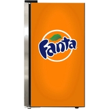 Official Fanta branded Outdoor Triple Glazed Alfresco Bar Fridge With Led Strip Lights - SC88-SS-F01