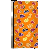 Official Fanta branded Outdoor Triple Glazed Alfresco Bar Fridge With Led Strip Lights - SC88-SS-F03