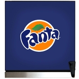 Official Fanta branded Outdoor Triple Glazed Alfresco Bar Fridge With Led Strip Lights - SC88-SS-F04