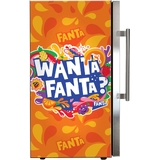 Official Fanta branded Outdoor Triple Glazed Alfresco Bar Fridge With Led Strip Lights - SC88-SS-F09