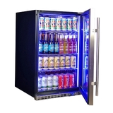 Schmick Stainless Steel Quiet Front Venting Under Bench Stainless Door Bar Fridge - Model SK146R-SD 