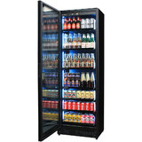 Upright Super Slim Depth Quiet Running Glass Front Beer Fridge With 5 x LED Colour Options