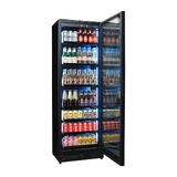 Schmick Upright Super Slim Depth Quiet Running Glass Front Beer Fridge With 5 x LED Colour Options - Model SK168RB