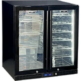 Schmick Under Bench Beer And Wine Dual Zone Bar Fridge - Model SK198D-B-HD