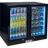 Schmick Under Bench Beer And Wine Dual Zone Bar Fridge - SK228D-B-HD