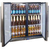(DISPLAY MODEL) Schmick Stainless Steel Quiet Running 2 Door Bar Fridge With Quality Parts And Quiet Operation - Model SK245-SD