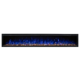Modern Flames Spectrum 100 Inch Slimline Electric Fireplace with Log Set - SPS-100B/AUS