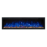 Modern Flames Spectrum 60 Inch Slimline Electric Fireplace with Log Set SPS-60B/AUS