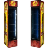 Gilmore Fuel Pump Branded Skinny Upright Bar Fridge - SS-P160-FP-GILMORE