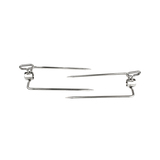 S/S Long 2 Prong Forks for Rotisserie BBQ Spit  (Set of 2) suit 32mm Round Skewer Rod from The BBQ Store - SSF-3082B