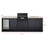 Crossray eXtreme Grey Electric Outdoor Kitchen - TCEK-16