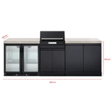 Crossray eXtreme Grey Electric Outdoor Kitchen - TCEK-17
