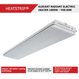 HEATSTRIP 1800W, 240V, 50Hz, 7.5A, IP55 - Elegant Radiant Electric Heaters - THE1800