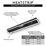 HEATSTRIP Flush Mount Enclosure - THE2400 for Elegant Radiant Electric Heaters (THE Series)- THEAC-041