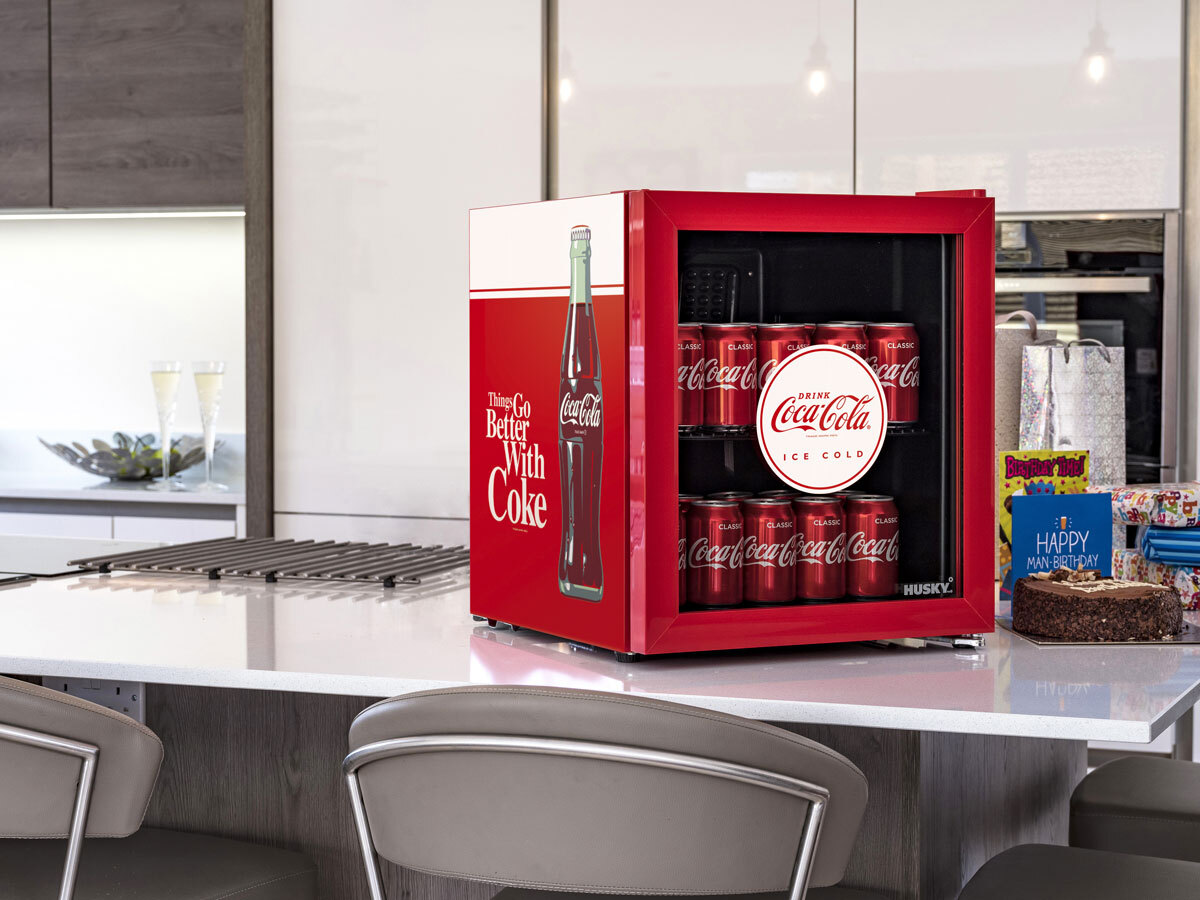 coca cola fridge husky