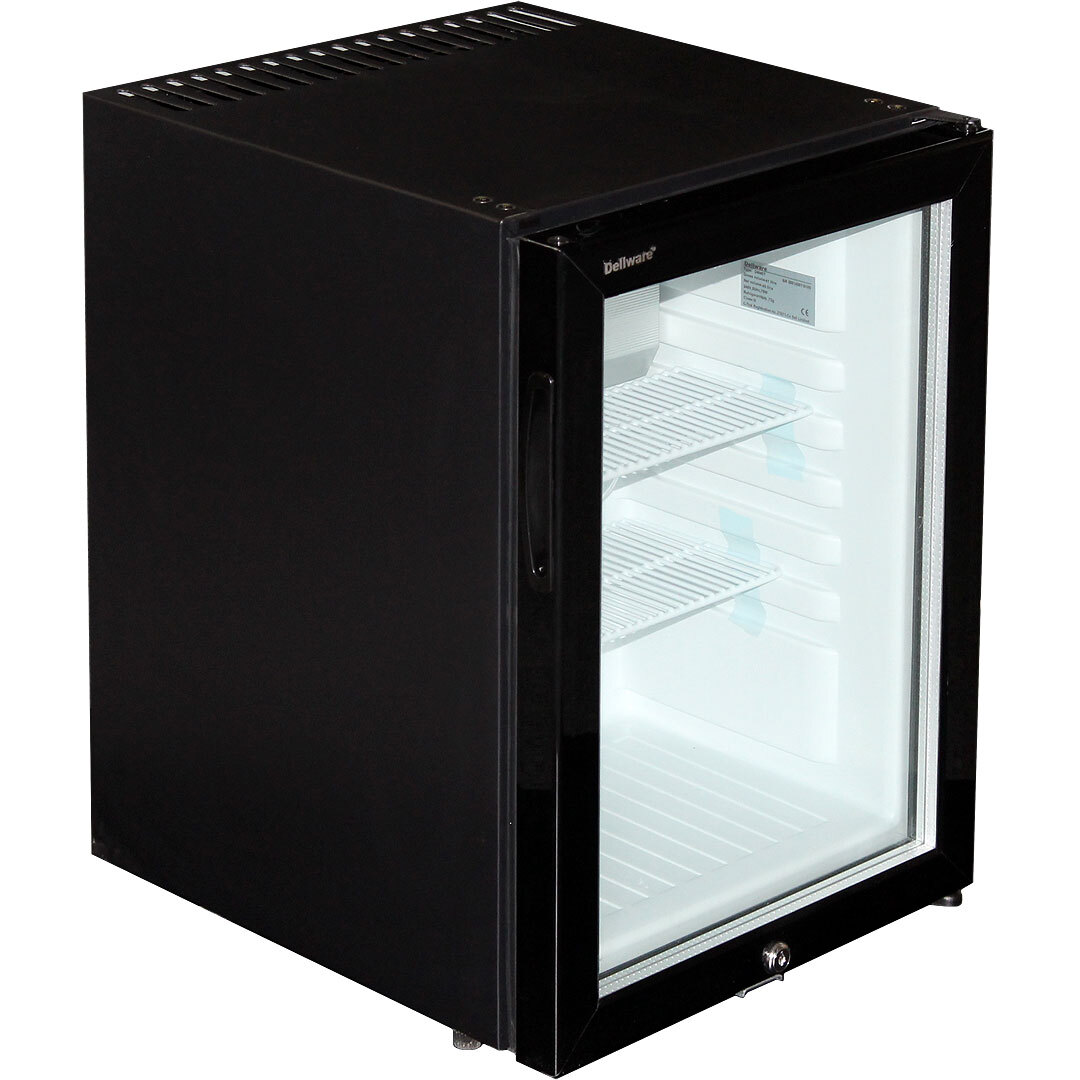 Silent 40Litre Dellware Motel Mini Bar Fridge With Triple Glass Door