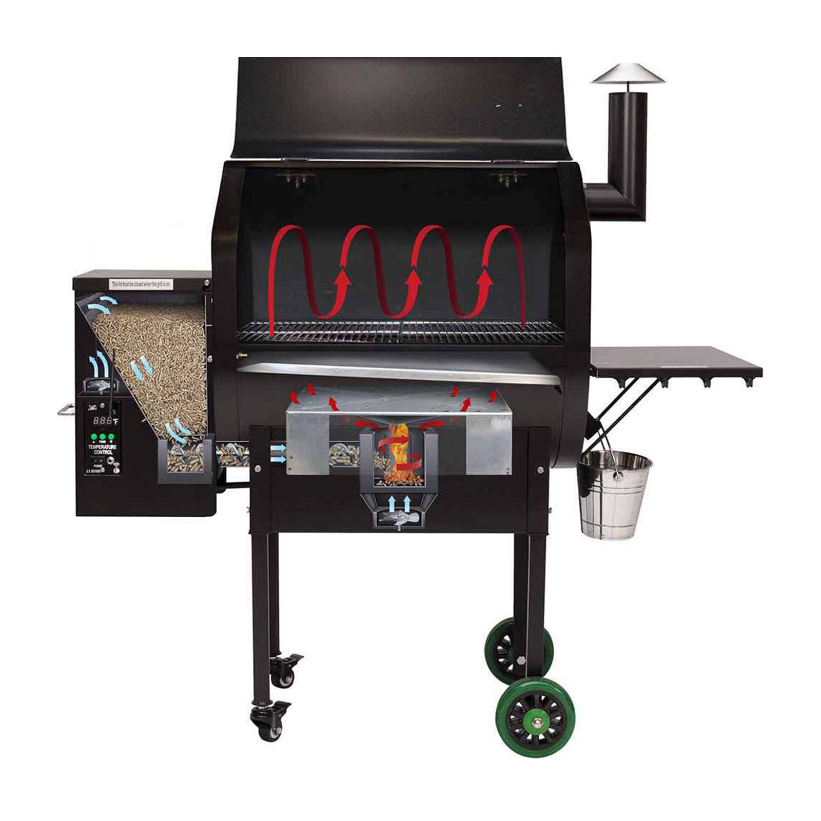 Green Mountain Grill Daniel Boone WiFi Pellet Grill, Stainless Steel