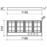 Barazza Lab Evolution 4 Burner Hob - 1PLE3D