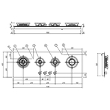 Barazza Mood 110cm Built in Hob Stainless Steel - 1PMD104