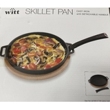WITT Pizza Cast Iron Round Cooking Skillet Pan - 48651024