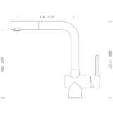 Abey Schock Alfresco Laios Pull-Out Kitchen Mixer Tap - 517120