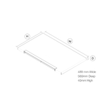 Artusi 60CM Stainless Steel BBQ FLAT LID - ABBQMF3