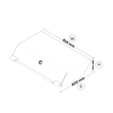 Artusi Roasting Hood Matte Black - ABHOODMB